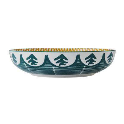 Bol 21cm Leafy Pattern verde - Eclair.md