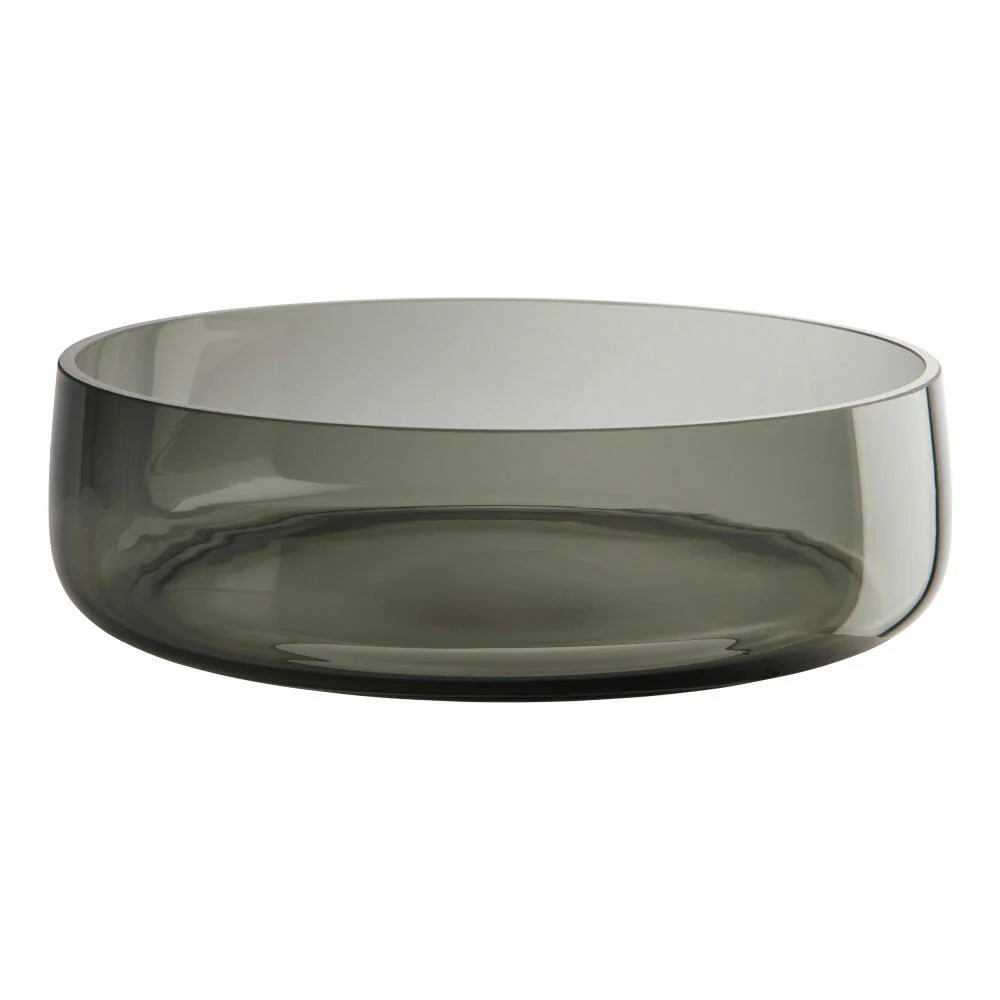 Bol din sticla gri 30cm Ajana - Eclair.md