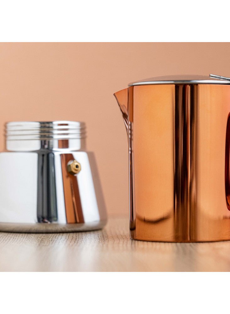 Cafetiera 300ml Copper Stovetop Espresso Maker - Eclair.md
