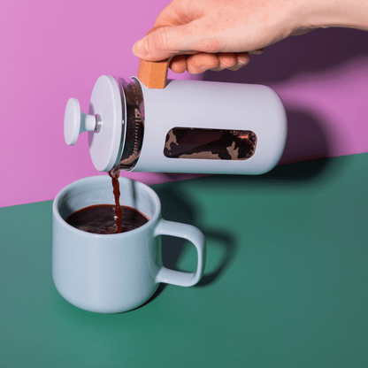 Cafetiera 350ml Pisa albastru deschis - Eclair.md