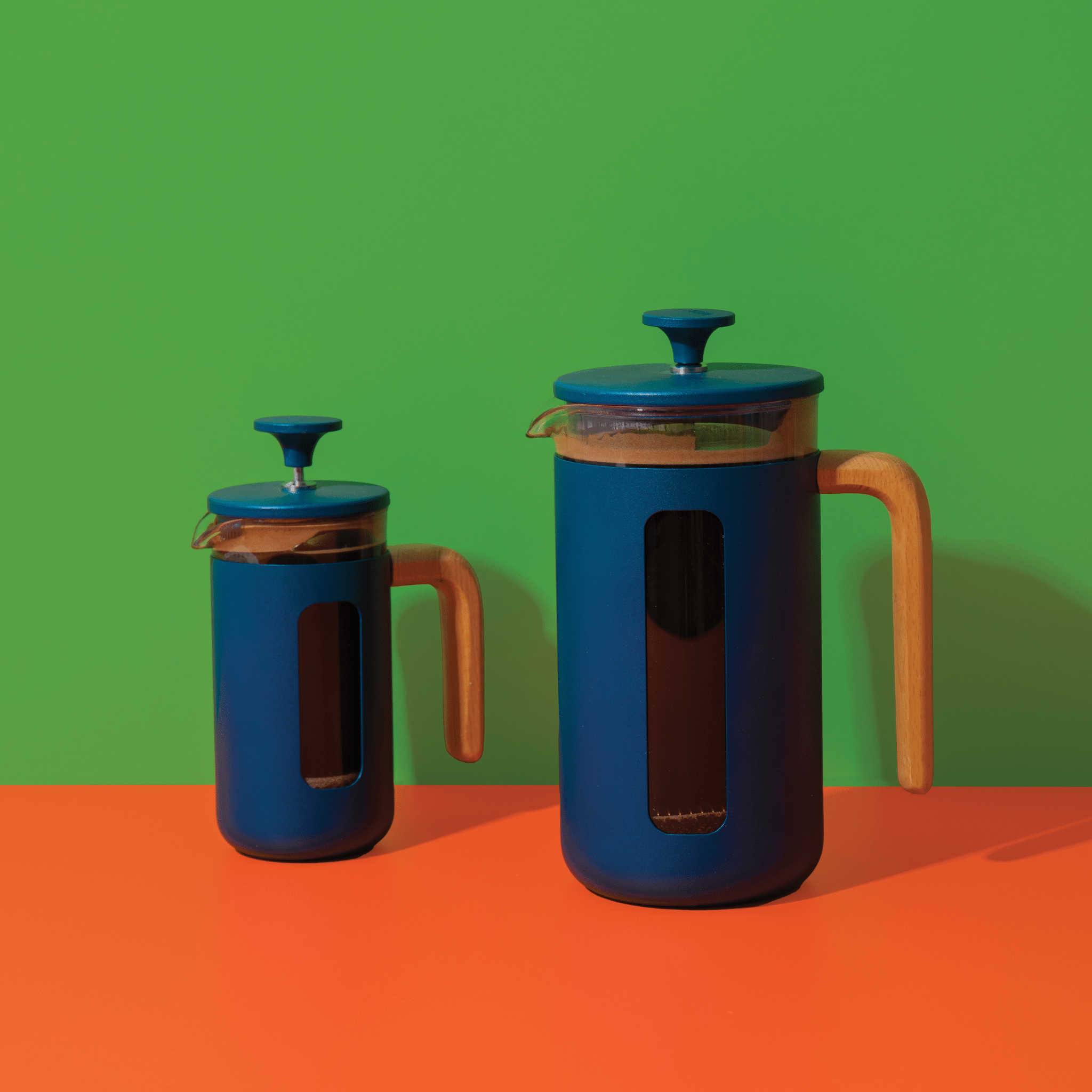 Cafetiera 350ml Pisa albastru inchis - Eclair.md