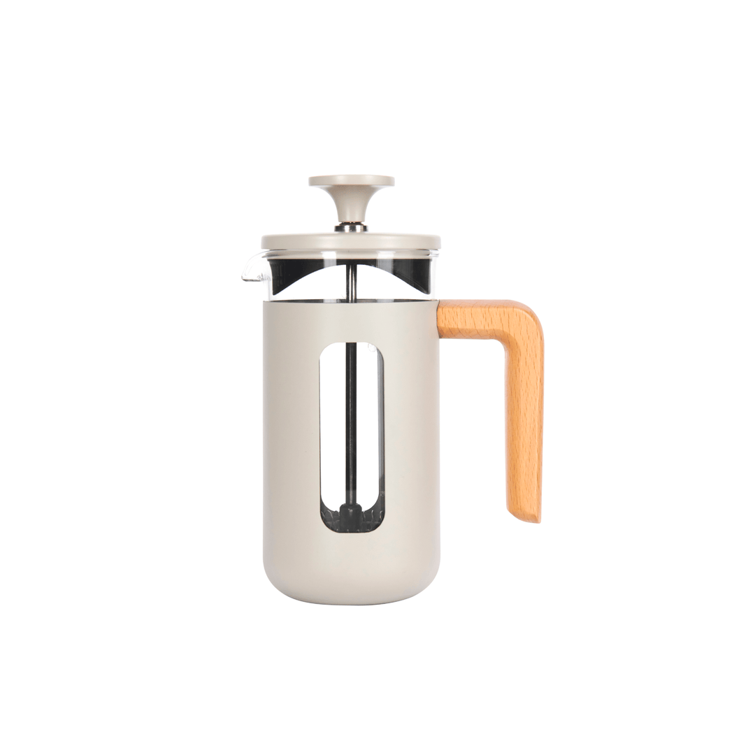 Cafetiera Pisa latte cu maner de lemn 350ml - Eclair.md