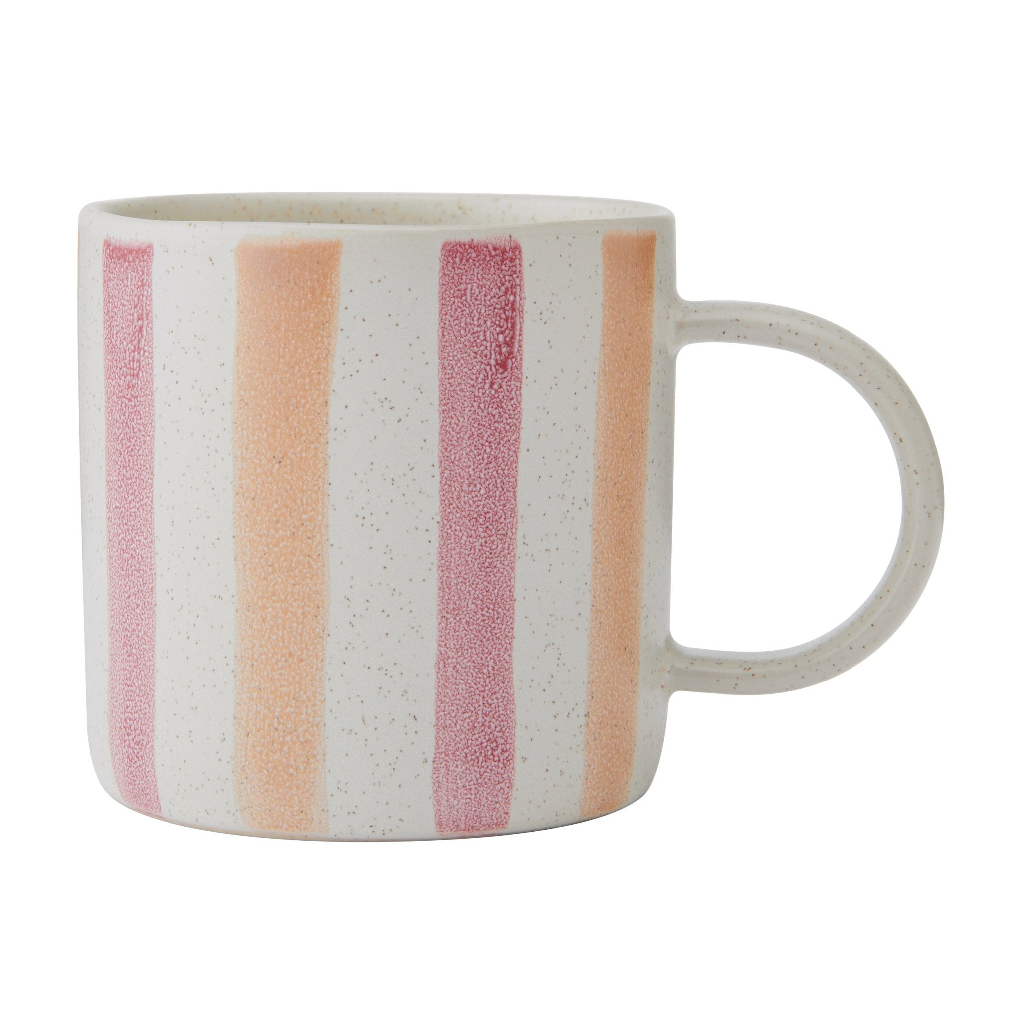 Cana 380ml Stripe roz cu rosu - Eclair.md