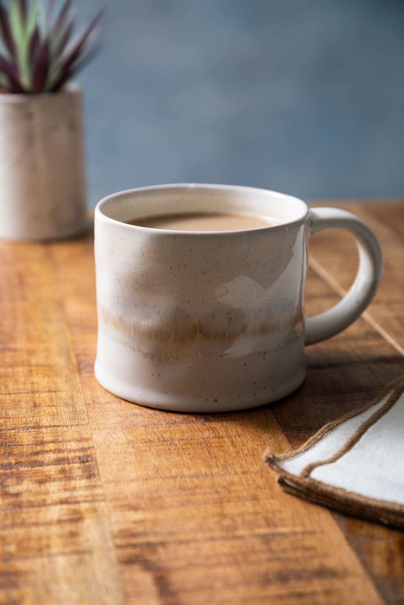Cana 450ml Reactive Glaze alb - Eclair.md