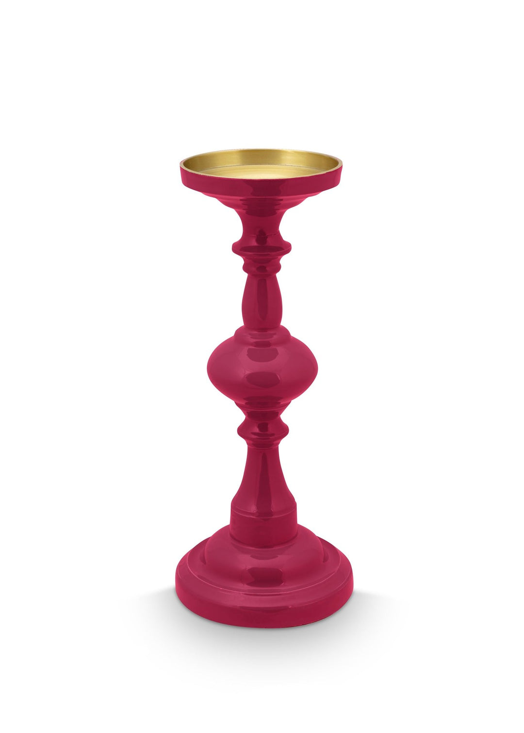 Candelabru metalic 34cm roz - Eclair.md