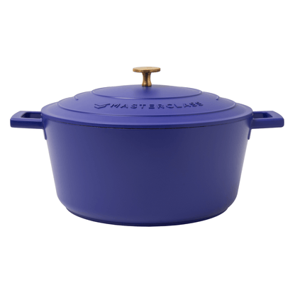 Castron 5L Cast Aluminium albastru electric - Eclair.md