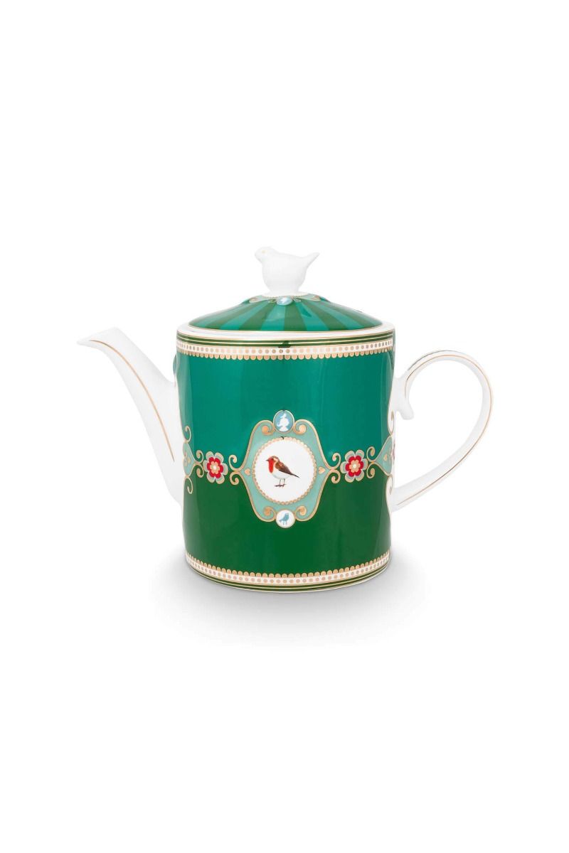 Ceainic 1.3L Love Birds Medallion verde - Eclair.md