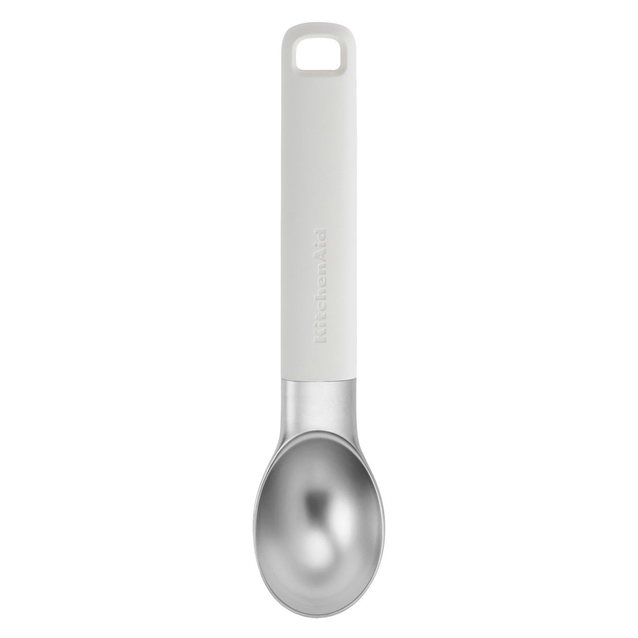 Lingură pentru înghețată KitchenAid, alb porțelan, 21 cm