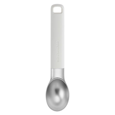 Lingură pentru înghețată KitchenAid, alb porțelan, 21 cm