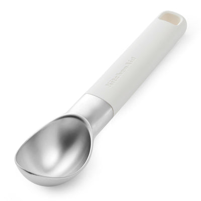 Lingură pentru înghețată KitchenAid, alb porțelan, 21 cm