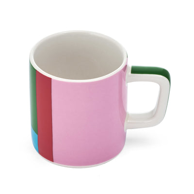 Ceșcuță din ceramică pentru Espresso La Cafetière, roz și roșu, 120 ml