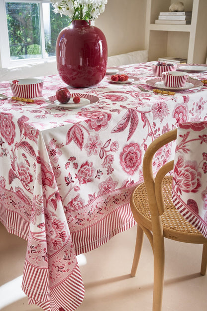 Fata de masa 160x310cm Royal Regal Flower rosu - Eclair.md