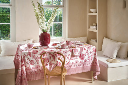 Fata de masa 160x310cm Royal Regal Flower rosu - Eclair.md