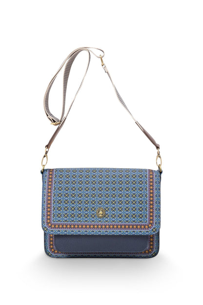 Geanta Cross Body Flap Clover albastru - Eclair.md