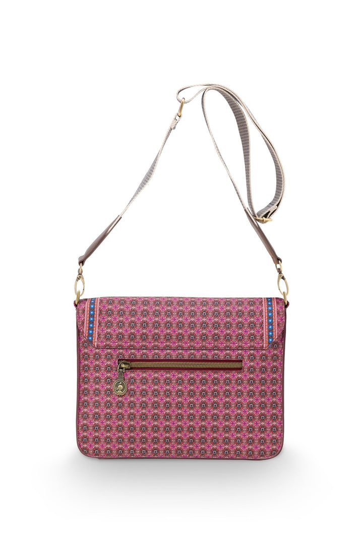 Geanta Cross Body Flap Clover roz - Eclair.md