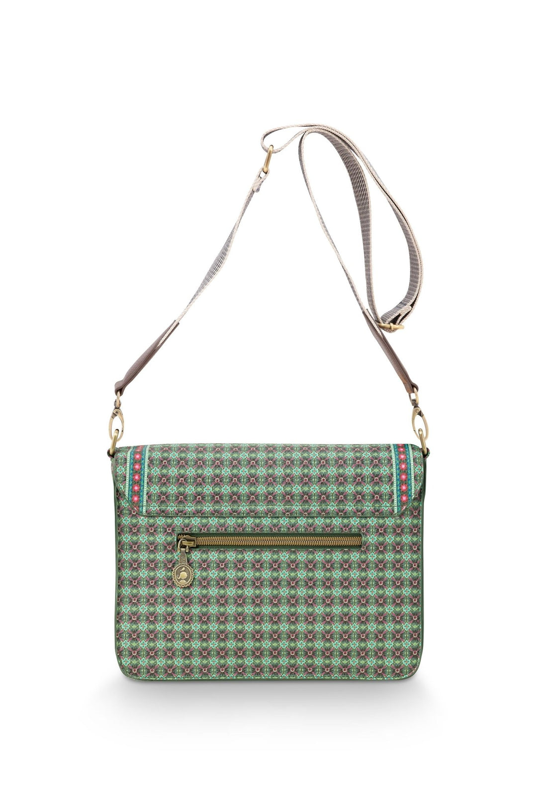 Geanta Cross Body Flap Clover verde - Eclair.md