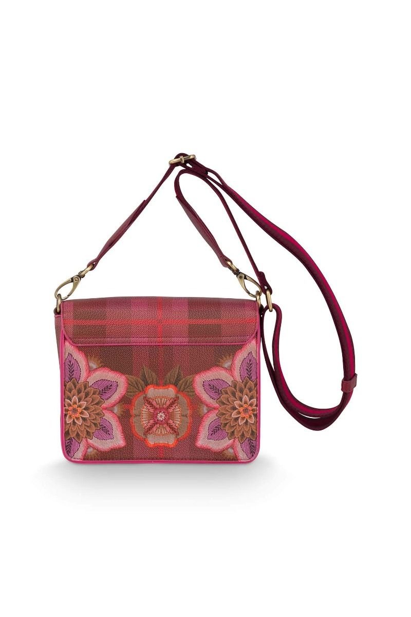 Geanta Cross Body Flores Felices rosu - Eclair.md