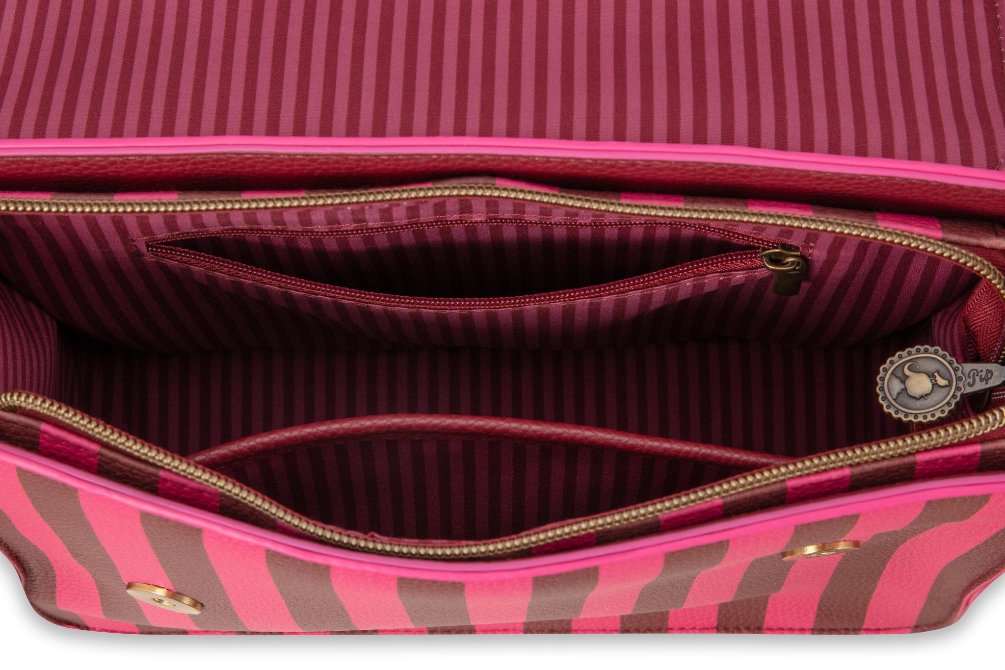 Geanta Fenna Cross Body Stripe roz - Eclair.md