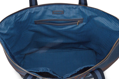 Geanta mare Tilda Stripe albastra - Eclair.md