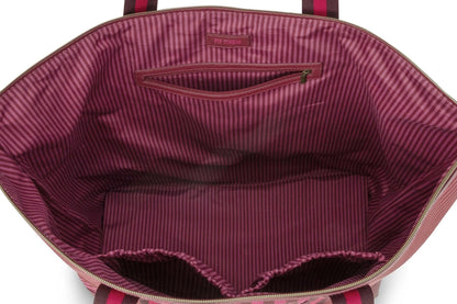 Geanta mare Tilda Stripe roz - Eclair.md