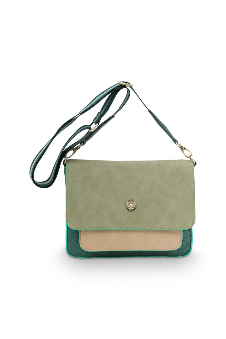 Geanta medie Fenna Cross Body verde - Eclair.md