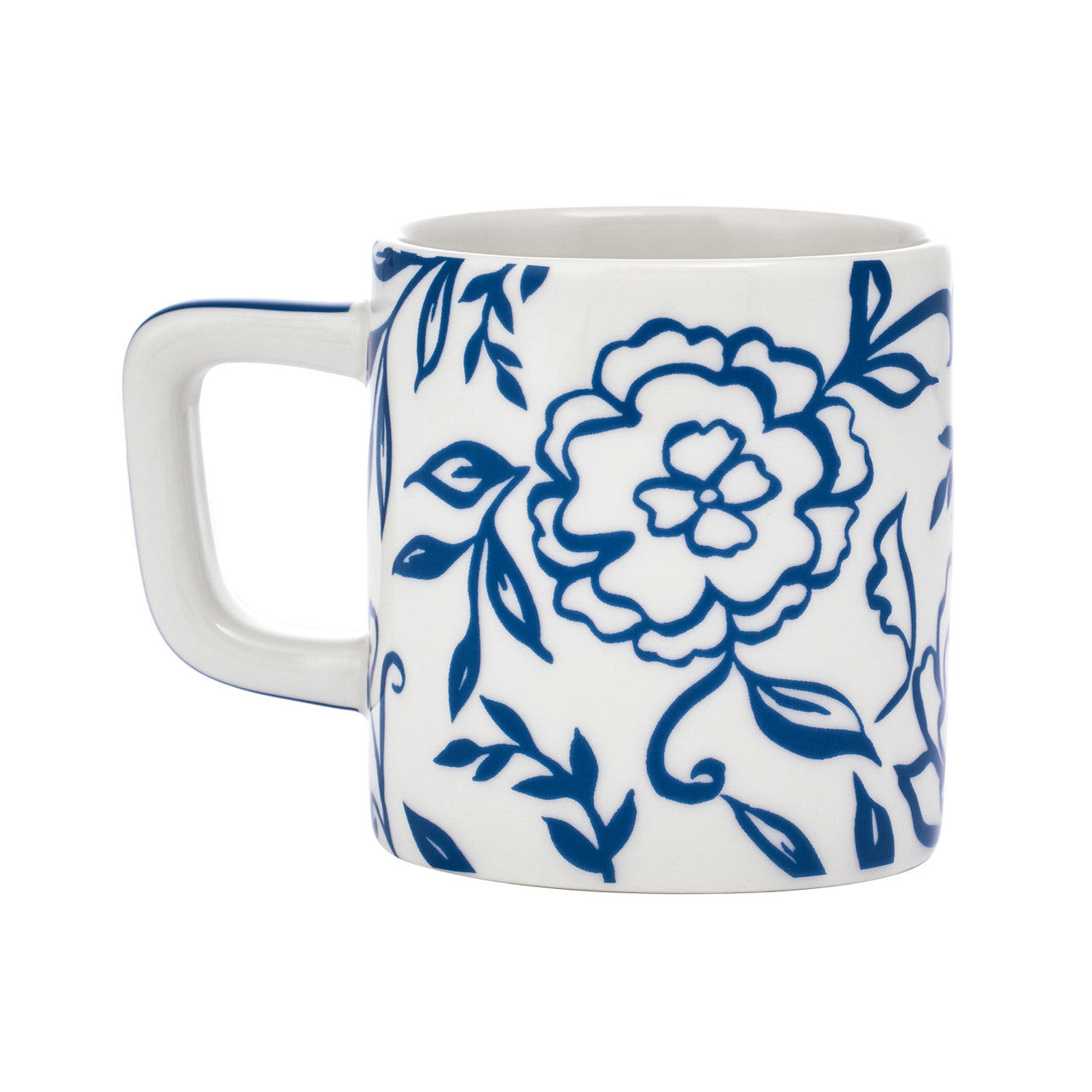 Ceșcuță din ceramică pentru espresso La Cafetière, alb albastru, 120 ml