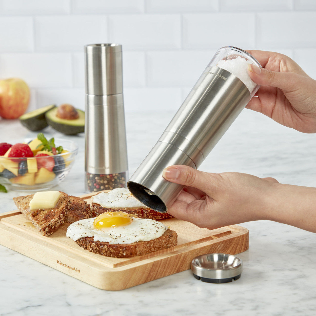 Set de 2 râșnițe pentru sare și piper KitchenAid, 19 cm
