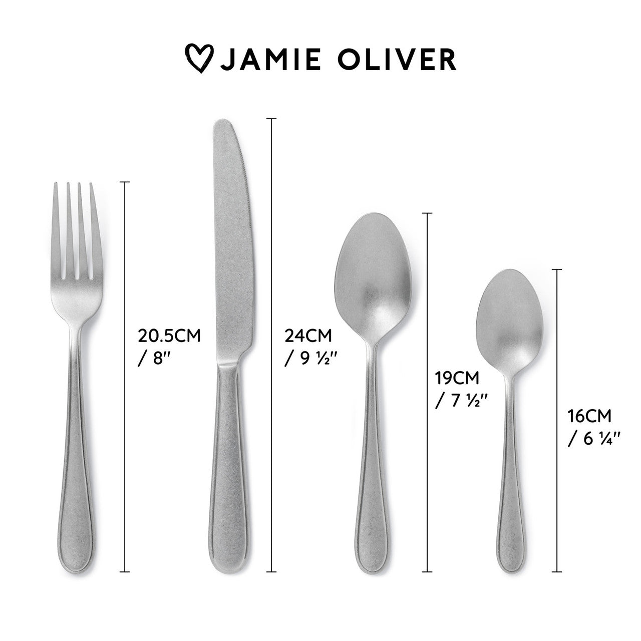 Set de tacâmuri Jamie Oliver Big Love, cu finisaj antic, 16 piese