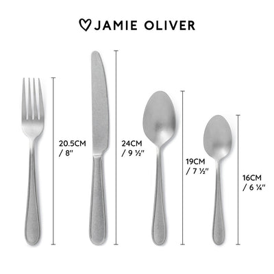 Set de tacâmuri Jamie Oliver Big Love, cu finisaj antic, 16 piese