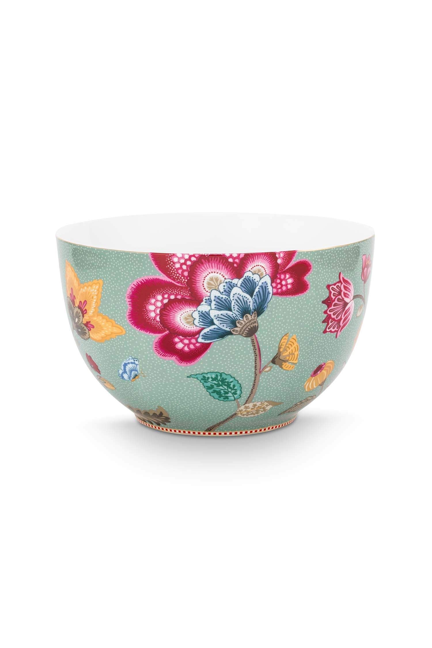 Bol Blooming Tales, porțelan, albastru, 23cm