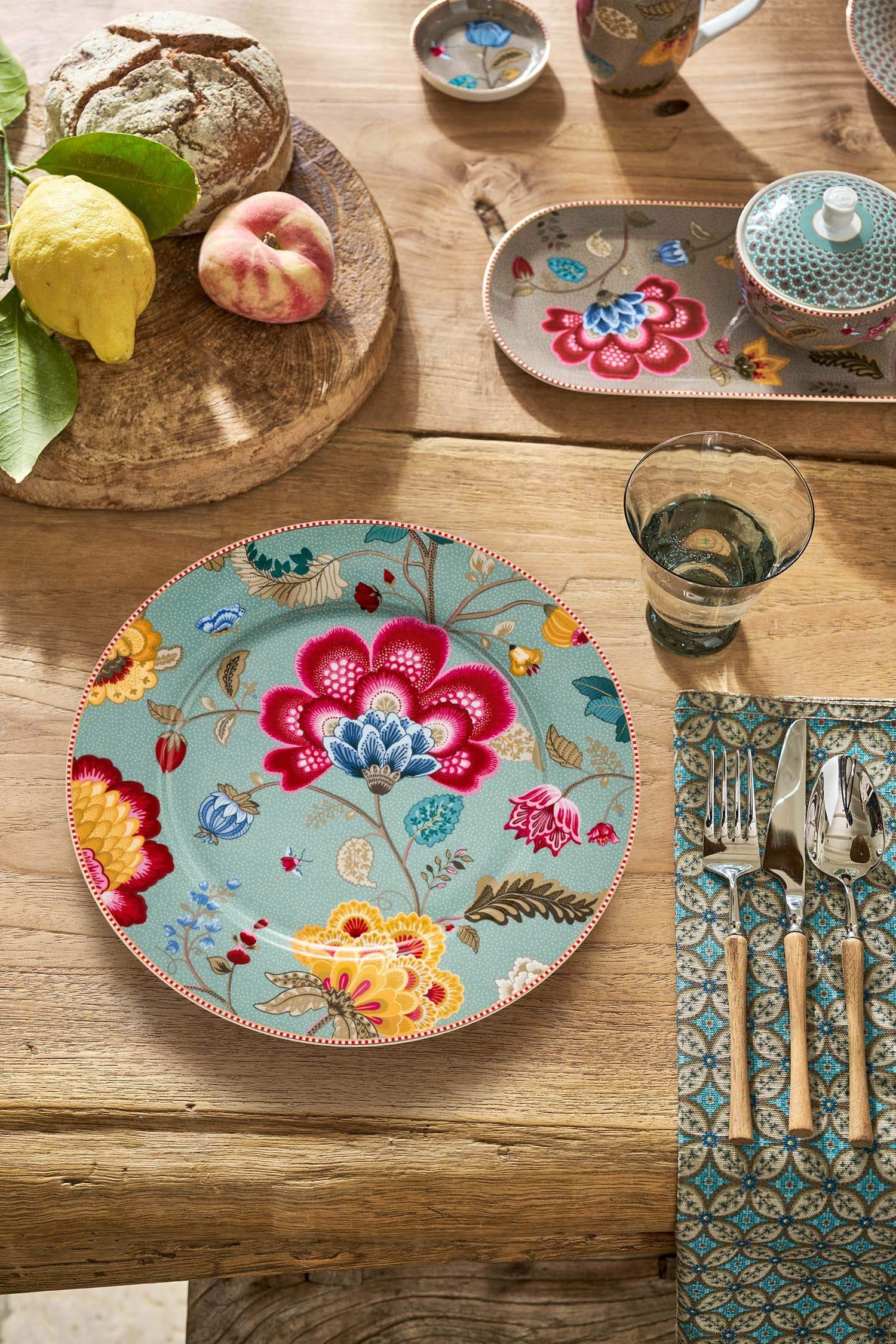 Plate Blooming Tales Fantasy Blue 32cm