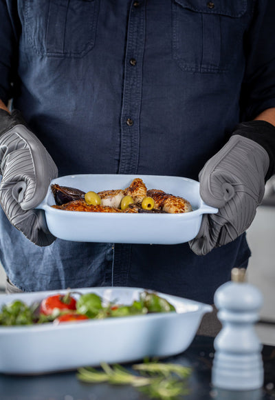 Tavă din ceramică pentru copt MasterClass, albastry, 23 cm (1.25 L)