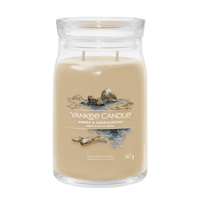 Lumanare parfumata mare Signature Amber & Sandalwood - Eclair.md