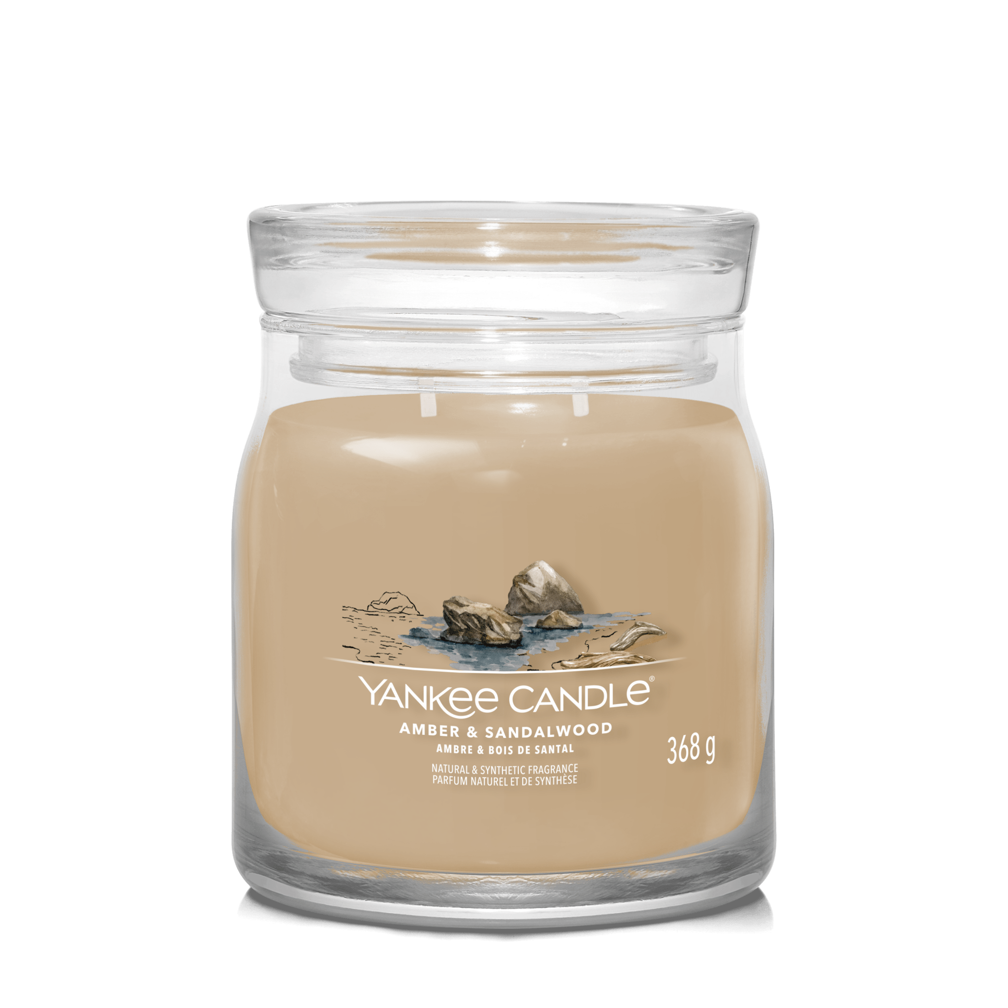 Lumanare parfumata medie Signature Amber & Sandalwood - Eclair.md