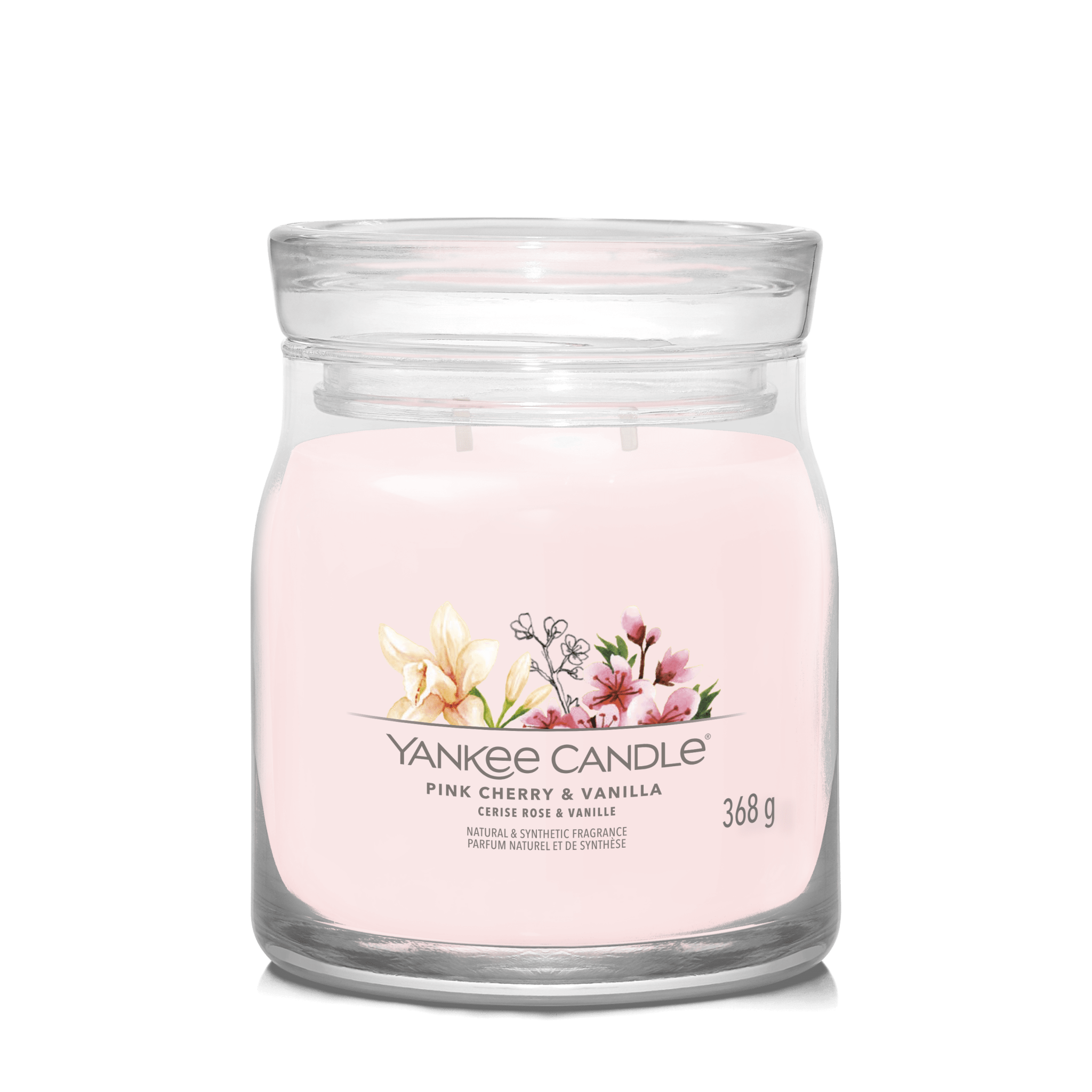 Lumanare parfumata medie Signature Pink Cherry & Vanilla - Eclair.md