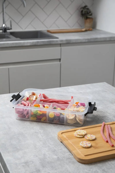 Lunch box 7 compartimente și capac din bambus Kitchen Craf - Eclair.md