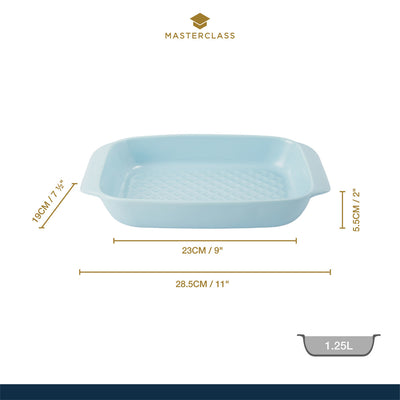 Tavă din ceramică pentru copt MasterClass, albastry, 23 cm (1.25 L)