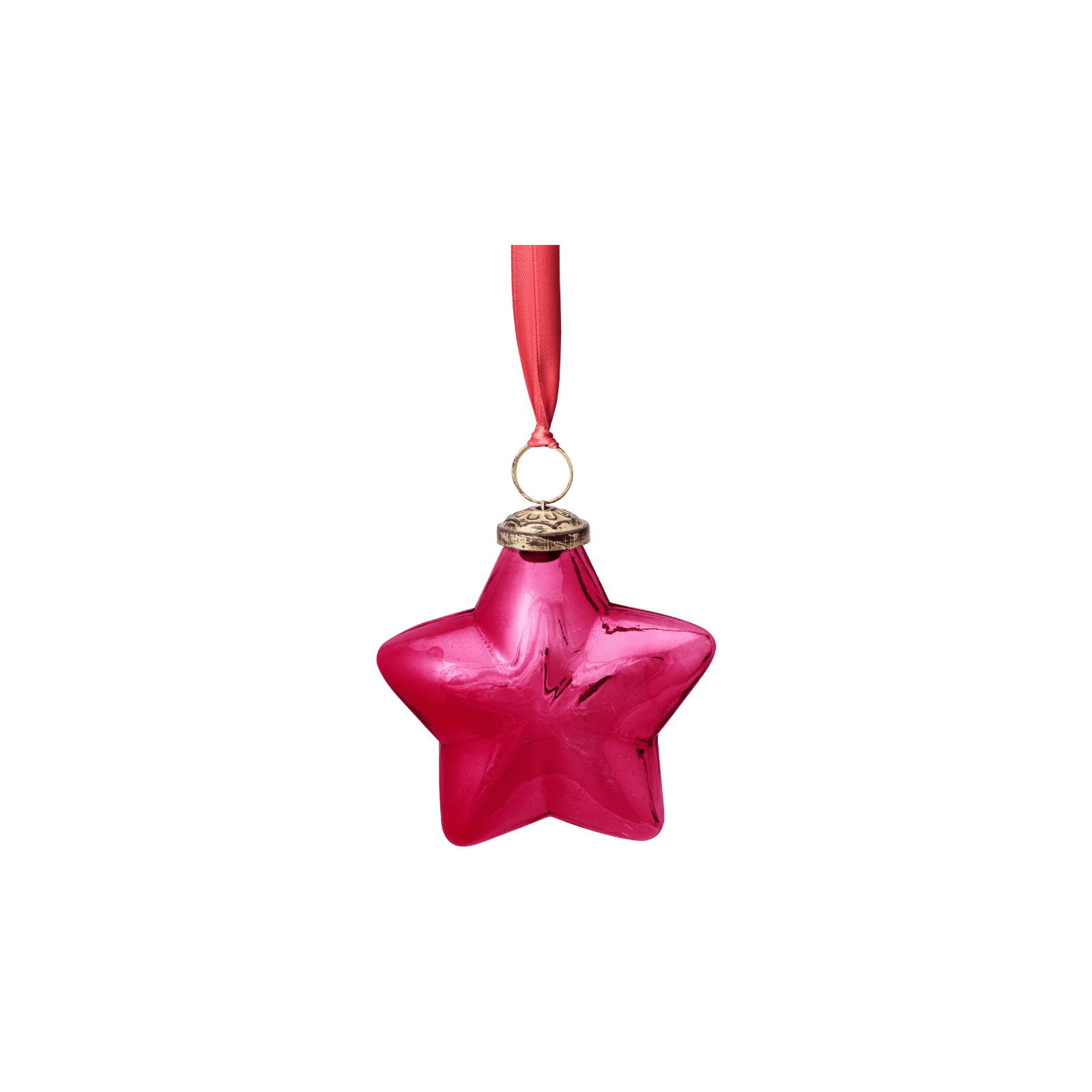 Ornament Glass Star Pink - Eclair.md