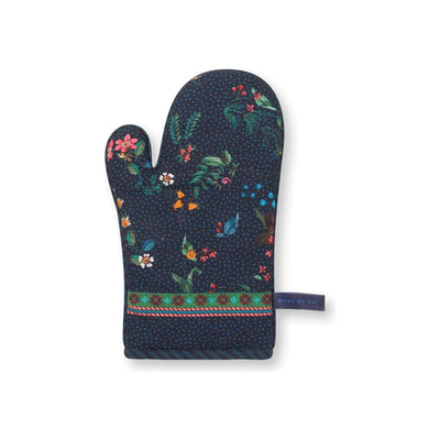 Pip Studio mănușă de bucătărie Berry Blues, albastru închis cu flori