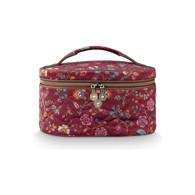 Pip Studio бьюти-кейс Cleo Flora Bangalore, тёмно-розовый