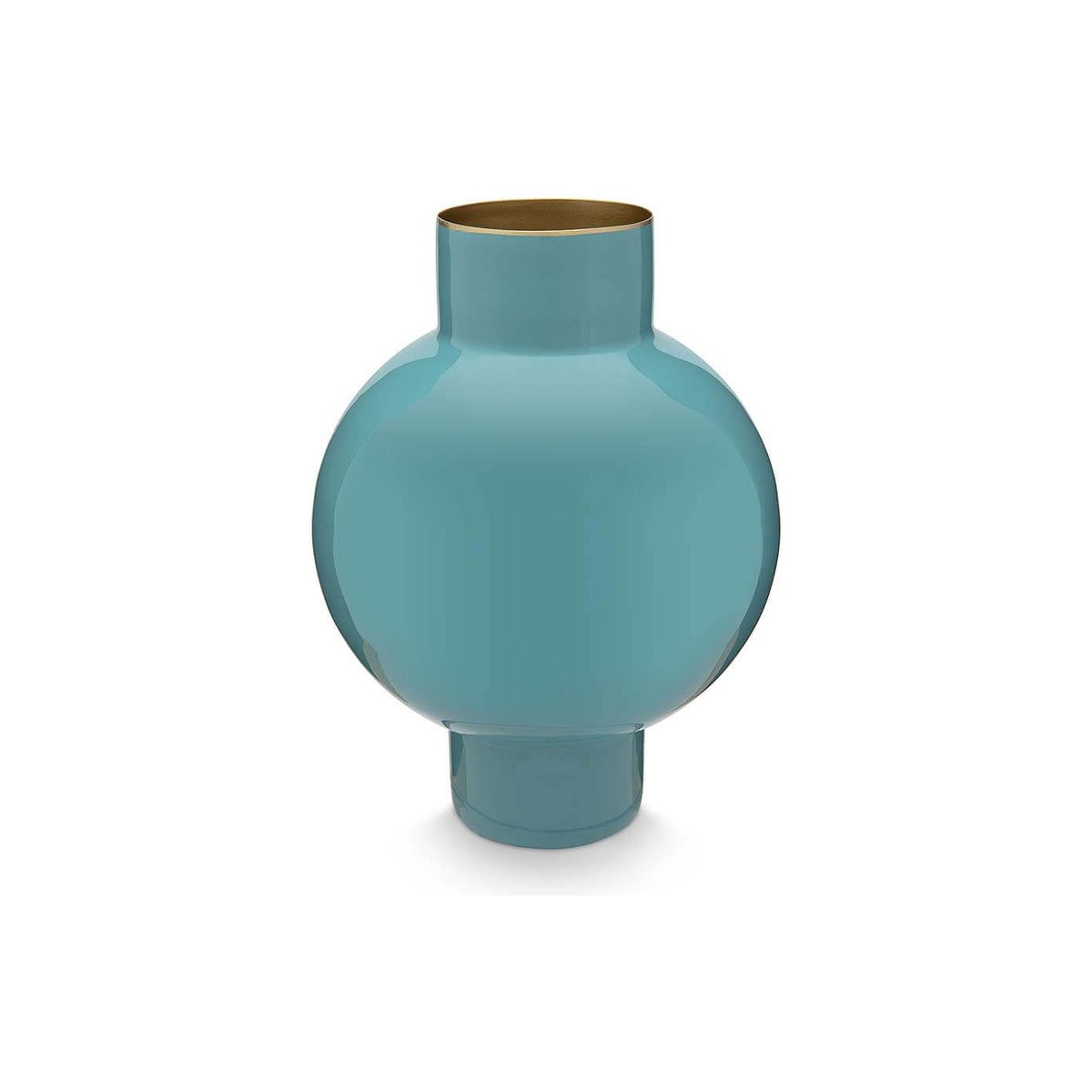 Mini Vase, metal, sea green, 24cm