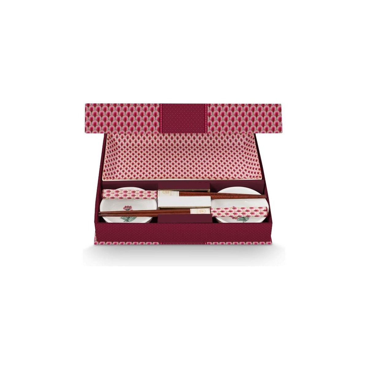 Giftset 6-Piece Oriental Flower Festival Dark Pink
