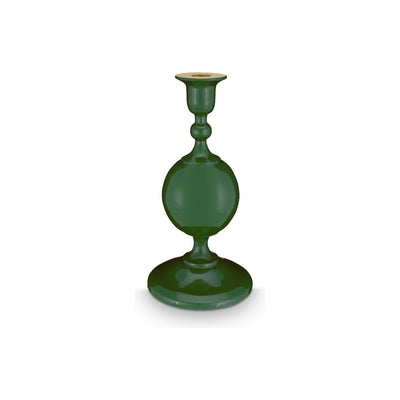 Candle holder 24cm green