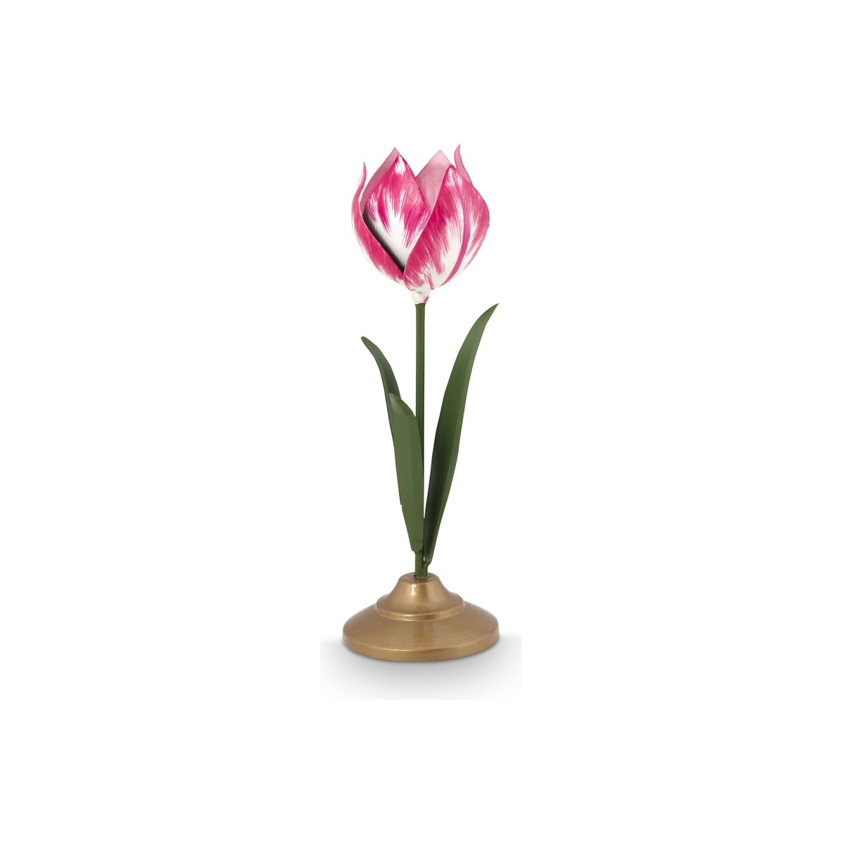 Candle Holder Metal Tulip Pink 26cm