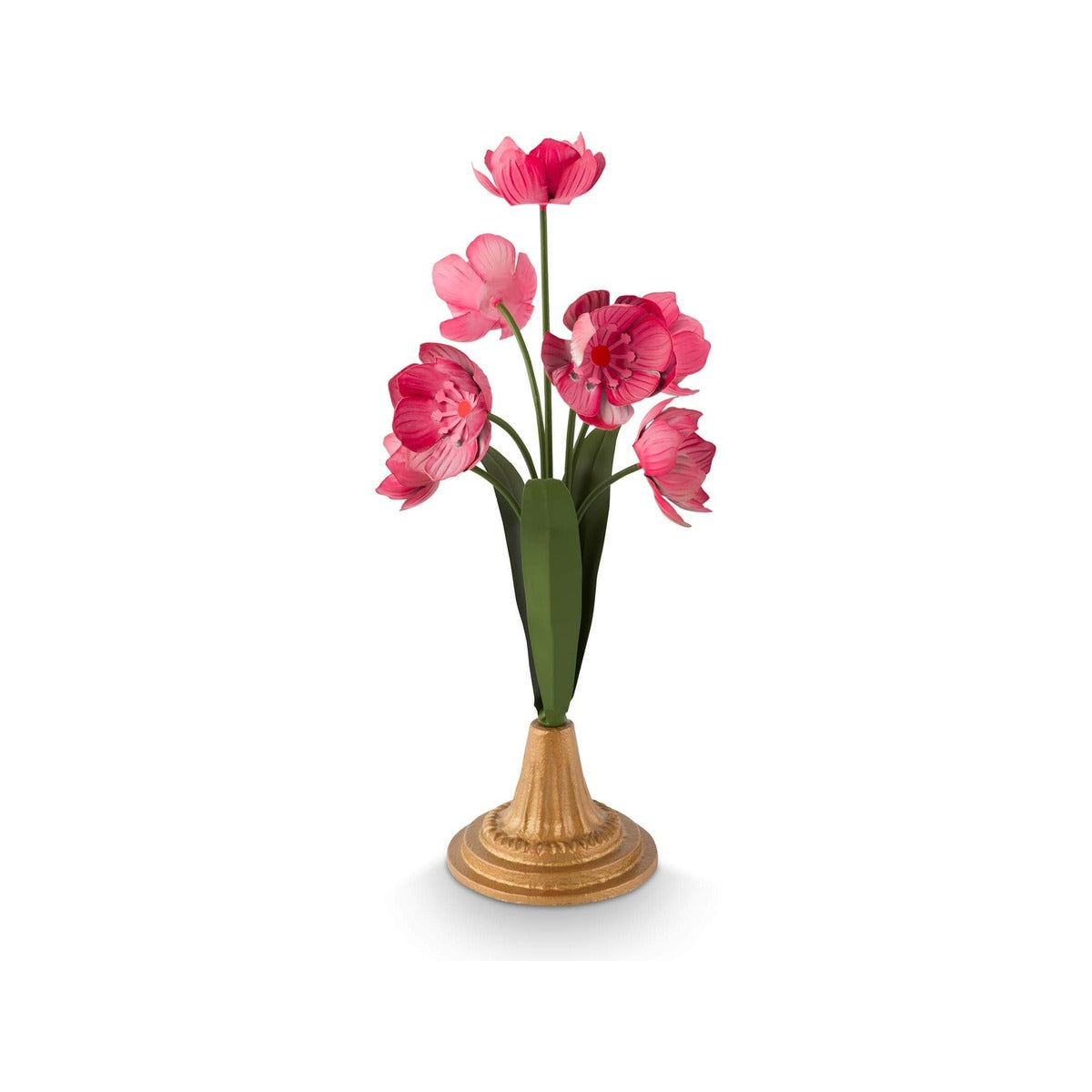 Deco Flower Metal Pink 36cm