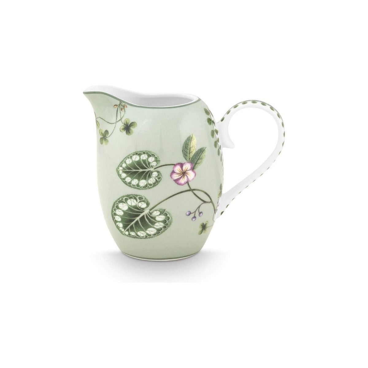 Small Jug Lily & Lotus, porcelain, light green, 250ml