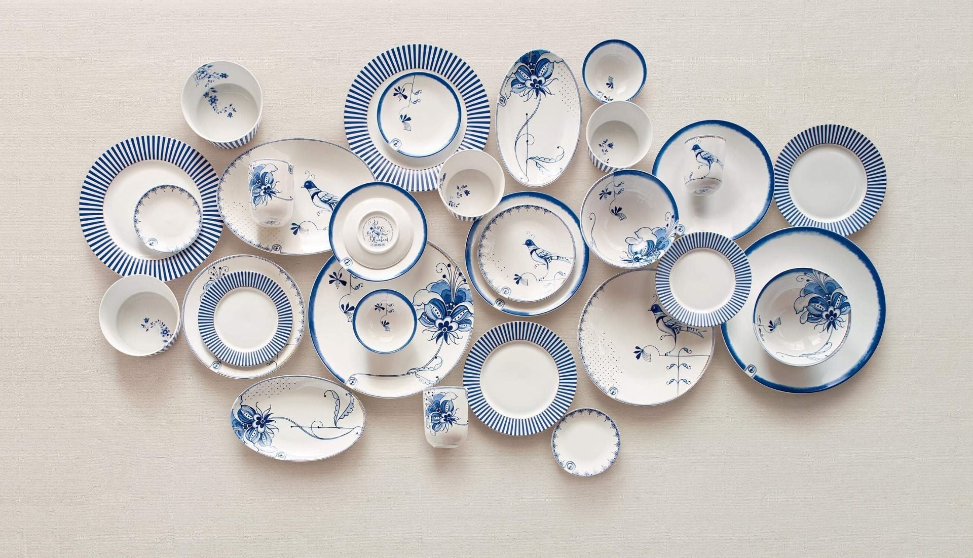 Plate Pip & The Blue Bird White 25.5cm