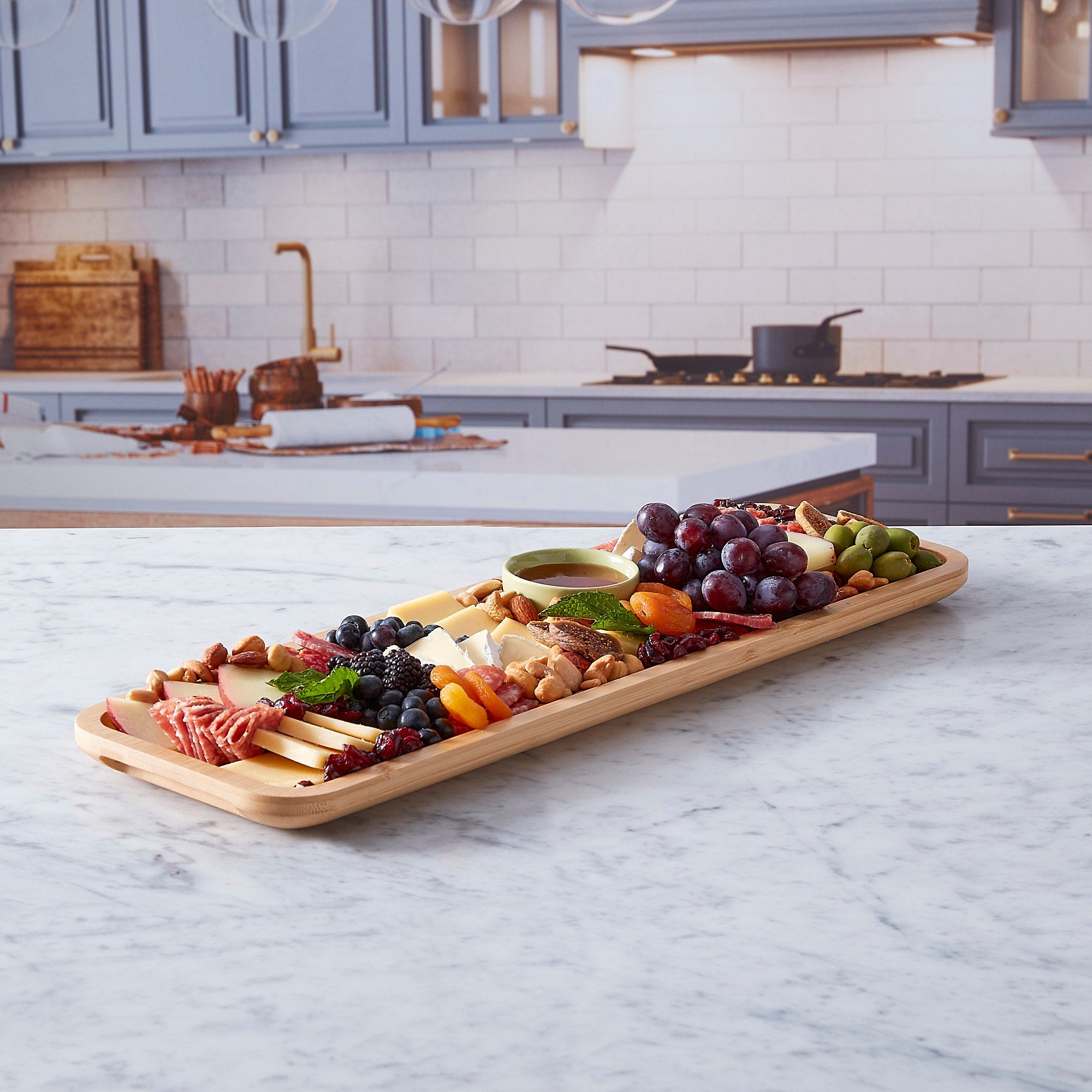 Platou din bambus 17,5 x 56cm Faberware Build - a - Board - Eclair.md