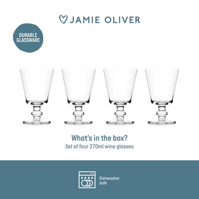 Set 4 pahare de vin 270 ml, Jamie Oliver, Big Love Winning Wine Glasses