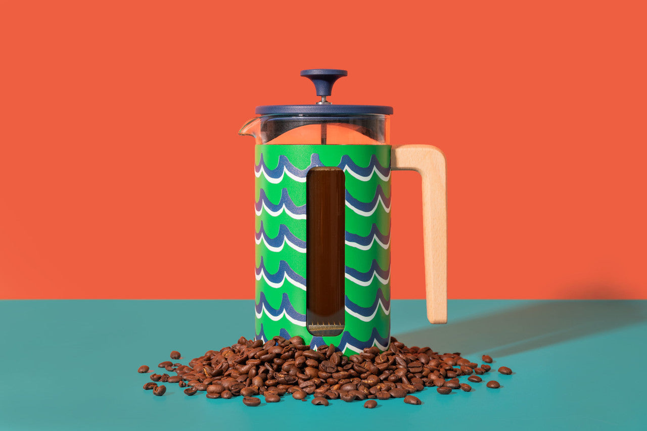 Presă franceză La Cafetière, Pisa, cyan tides, 1 L